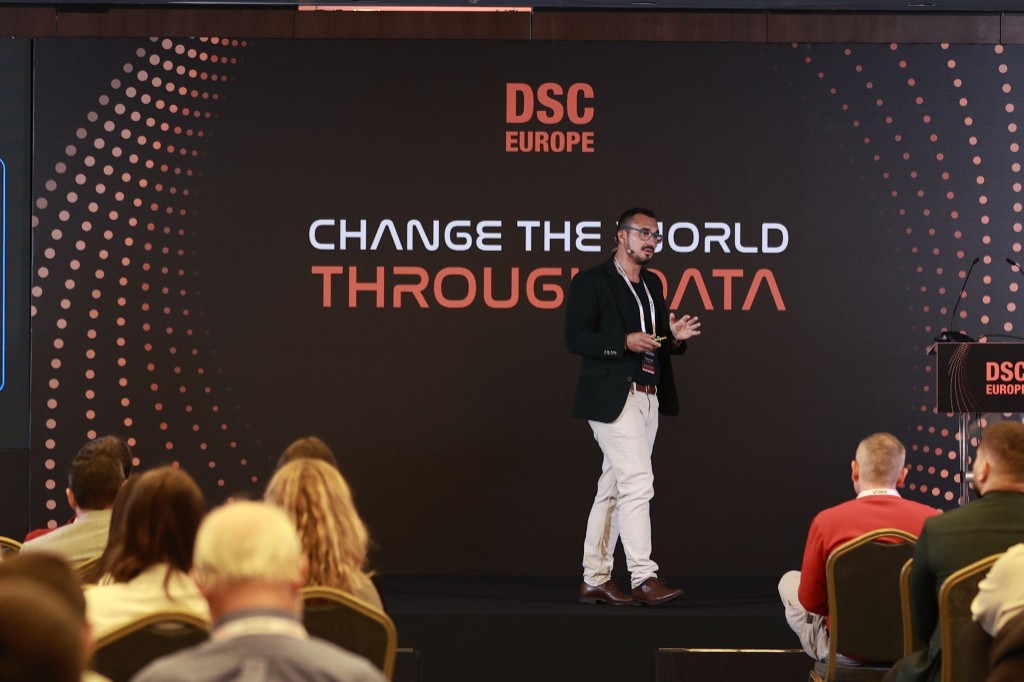 AI keynote presentation at DSC Europe - Change the World Through Data conference
